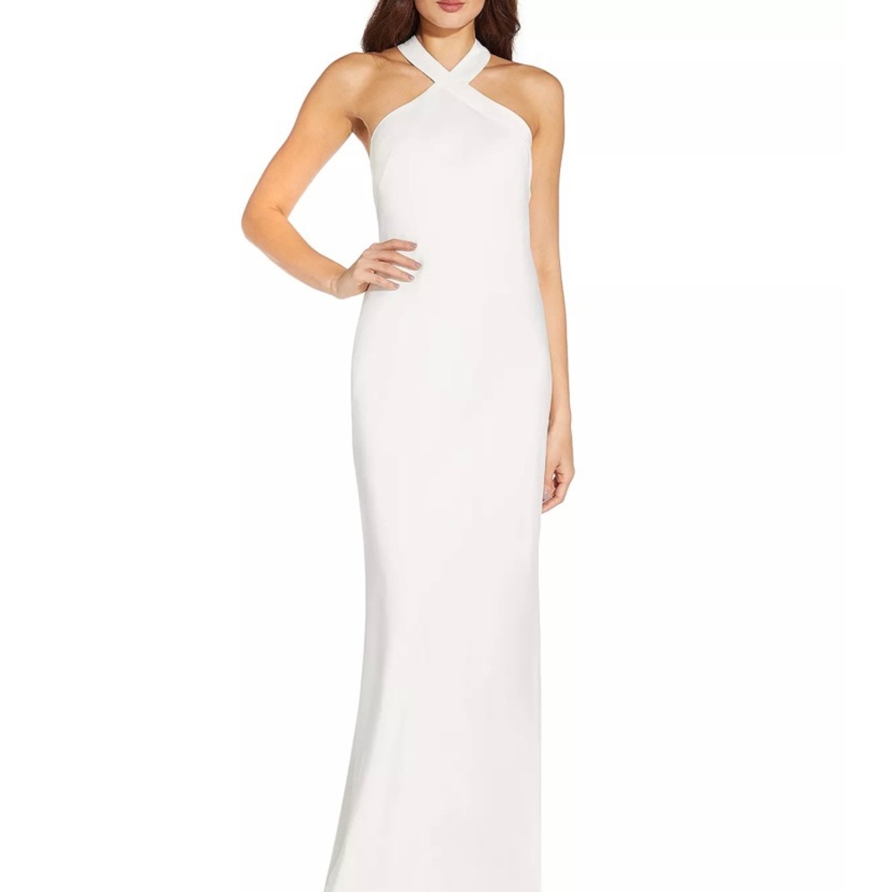 Aidan by Aidan Mattox Halter Slip Gown